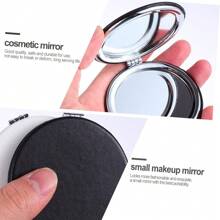 A Unique Personalized Pocket Mirror, Double-Sided Folding Handheld Mirror, Customizable Photo, Metal Frame, Desktop Decor, Cartoon Theme, Easy-To-Use Portable Makeup Mirror, Multi-Functional, Decorative, Letter Pattern, Solid Color, Exquisite And Fashionable, Retro-Modern, Colorful, Casual And Versatile, All-Match Style, Soft And Comfortable, Unique, Customizable, Personalized, An Ideal Gift For Her, Girlfriend, Boyfriend, Or Friends. - White - View 4