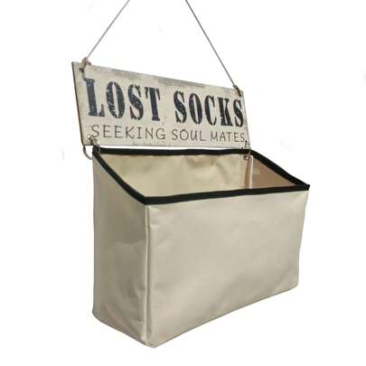 Laundry Room Lost Socks Seeking Sole Mate Canvas Bag Wall Hang Missing Socks Storage Organization Sorter Wall Decorlaundry Hamper,Washing Basketbathroom Organizer,Basket,Storage Basket,Foldable Laundry Basket