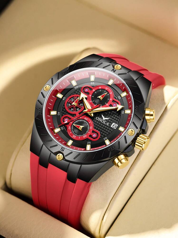 ONOLA クロノグラフ腕時計 30M防水