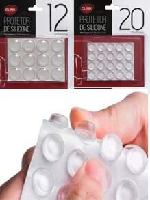 Kit 2 pacotes protetor silicone tamanho 12 e 20