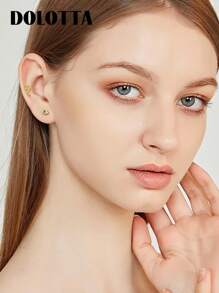 DOLOTTA DOLOTTA 1PC 20G Cartilage Earrings Stud For Women Stainless Steel Top Screw Flat Back Earrings Butterfly Moon Flower CZ Cartilage Earrings Helix Tragus Piercing Jewelry Valentines,Mom,Mother,Mother's Day,Gift