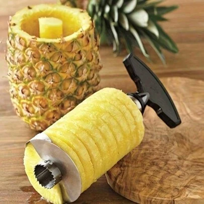 1 Piece Stainless Steel Pineapple Peeler And Corer, Easily Peel, Slice And Core Pineapples With This Kitchen Tool