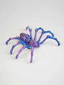 3D Printed Glow-In-The-Dark Big Spider Ornament, Colorful Luminous Spider Realistic Animal Skeleton Model Tarantula - Multicolor - View 1