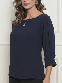 Women T-Shirts - Navy Blue - View 4