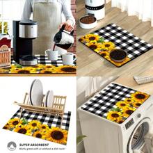 1 Tấm Lót Ly Silicon In Hình Hoa Hướng Dương, Thảm Thoát Nước, Trivet Máy Pha Cà Phê, Thảm Lau Bát Đĩa Chống Trượt, Siêu Thấm Hút Và Chống Mài Mòn, Cho Mặt Bàn, Nhà Hàng, Nhà Bếp, Trang Trí Bàn Trong Sân, Đồ Dùng Nhà Bếp Gia Đình - Nhiều màu - Xem 7