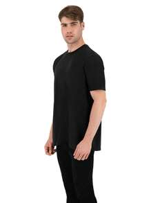 SET DE 3 PLAYERAS BÁSICAS NEGRAS INDICUM HOMBRE - Negro - Ver 4