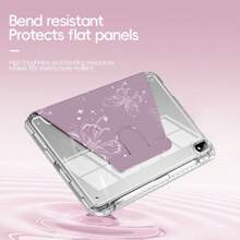 [720° Rotatable] Acrylic IPad Air 5/4, IPad 9/10th Gen, IPad Pro 11", IPad Mini 6 Protective Case With Pen Slot, Featured Pattern Printing IPad Tablet Covers For Full Series