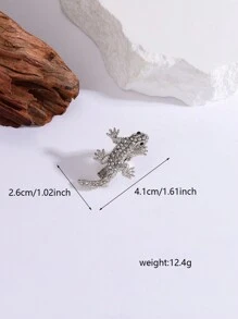 1pc Fun & Personalized Silver Punk Tie Clip, Multiple Styles Available For Daily Gentlemen's Wear - Silver - View 3