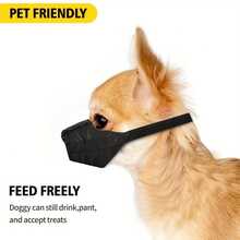 Rọ mõm chó Quick-Fit để chải chuốt - Vật dụng chăm sóc thú cưng & chải chuốt cho chó - Rọ mõm bằng nylon mềm có khóa an toàn - Cỡ 3 - Rọ mõm cho chó cỡ trung bình - màu đen - Xem 4