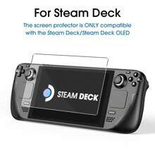 AmFilm 3 Pack For Steam Deck/Steam Deck OLED Screen Protector Tempered Glass, Designed For Steam Deck Accessories 2021 & 2022/Steam Deck OLED 2023 - transparent - View 7