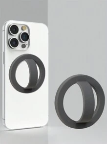 Soporte magnético de silicona con agarre circular cómodo compatible con MagSafe, agarre potente compatible con iPhone, teléfonos Android, regalo para cumpleaños, familia, amigos. Anillo para el dedo, agarre para teléfono, accesorios para teléfono - Soporte - Ver 5