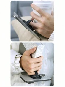 Soporte magnético de silicona con agarre circular cómodo compatible con MagSafe, agarre potente compatible con iPhone, teléfonos Android, regalo para cumpleaños, familia, amigos. Anillo para el dedo, agarre para teléfono, accesorios para teléfono - Soporte - Ver 4
