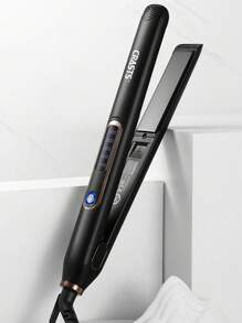 CRASTS Star Quick Heat-Up Adjustable Temperature Titanium Plate Flat Iron/ Hair Straightener With Dual Voltage, Black HS-020, Suitable For Travel And Home Use - UK Plug(220-240V) - View 1