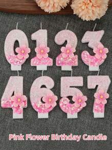 1 chiếc nến kỹ thuật số sáng tạo trang trí bánh sinh nhật nến kỹ thuật số hoa hồng thích hợp cho bánh sinh nhật, kỷ niệm, ngày kỷ niệm, ngày lễ tình nhân trở lại trường - Nhiều màu - Xem 1