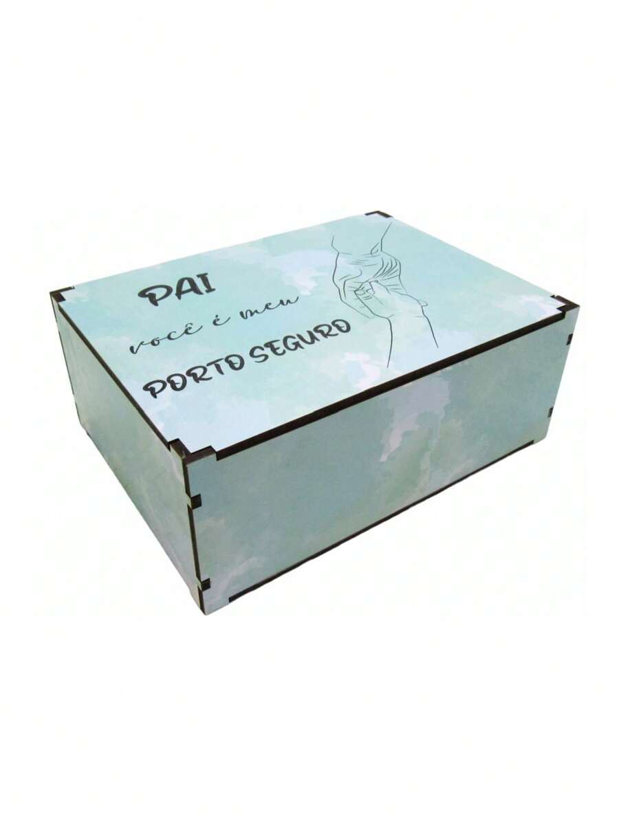 Father's Day Gift Organizer Box Dad You Are My Safe Haven Mdf - màu xanh lá - Xem 1