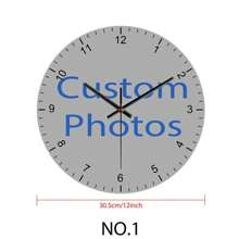 1 pieza Reloj de pared personalizado, personaliza tu foto en el reloj, regalo para tu familia, amigos, mascotas, amantes. Ornamental, exquisito, elegante, de alta calidad, moderno, colorido, diseño sencillo. Regalos personalizados únicos e ideales para él, ella, novio, novia, papá, mamá, familia, amigos para aniversarios, San Valentín, Día de la Madre, Día del Niño, cumpleaños, Día del Padre, graduación, bodas, inauguración de la casa, para el hogar, oficina, sala de estar, dormitorio, comedor, sala de té