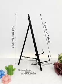 1pc Heavy Duty Metal Tripod Stand, Suitable For Wedding Welcome Arch, Poster Photo Display, Desktop Easel, Gallery Frame Holder, Wedding Ceremony Prop, Painting Easel, Shop Display Best Gifts,Wedding Decor,Home Decor ,Room Decor Party Favors Bride Birthday Graduation Birthday Decorations Party Decorations Bachelorette