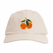 Unisex Casual Orange Premium Sun Baseball Cap - Beige - View 2