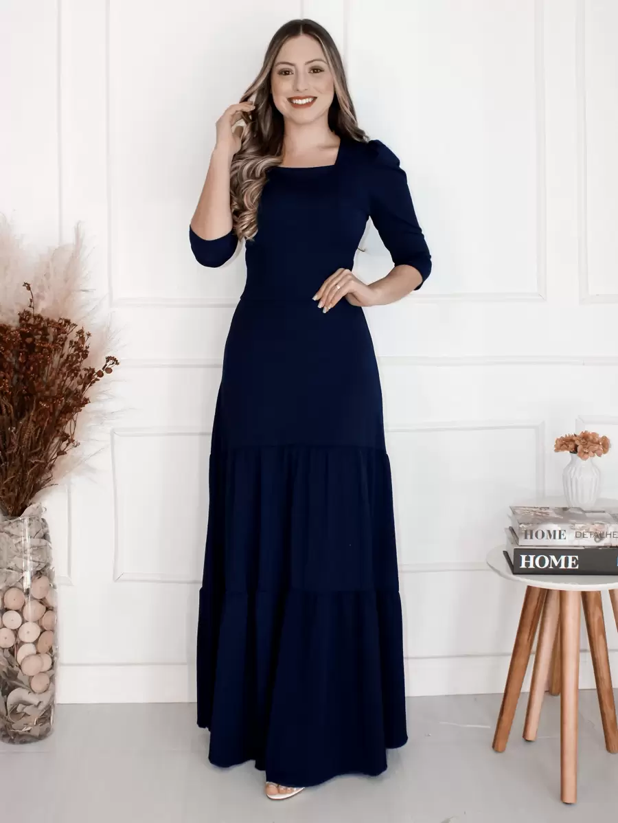 Vestido Longo Lindo 3 Marias Moda Evangelica Lançamento
