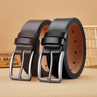 Men's Leather Belt With Pin Buckle, Tensile Aviation Belt, Casual And Versatile Men's Belt, Manufacturer Wholesale Retro Cowhide Leather Summer, School Casual, Business, Boyfriend Husband Father Dad Men Gift, Daily Wear, Fashion, Teen, Outdoor, Vacation, Athletic, Travel, Street, Boho, Vintage Fall, Autumn, Halloween Autumn-Winter Accessories,Suitable For Teens, Youth,Men,Casual, Outdoor, Athletic, Vacation, Graduation Gifts, Birthday, Daily Wear