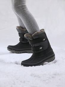Boys & Girls Snow Boots Ankle Boots Winter Waterproof Winter Side Zipper Hook And Look For Toddler/Little Kid/Big Kid  For Ski And Outdoor Play ,Thick & Warm - 彩色 - 查看 3