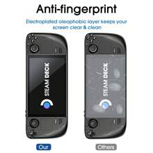 AmFilm 3 Pack For Steam Deck/Steam Deck OLED Screen Protector Tempered Glass, Designed For Steam Deck Accessories 2021 & 2022/Steam Deck OLED 2023 - transparent - View 4