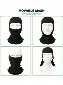 1pc Balaclava Ski Mask Full Face Cover For Men And Women Breathable Full Face Mask For Skiing Outdoor Sports