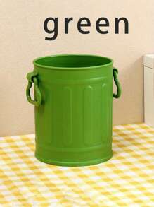 1 件桌面收纳桶、笔筒、迷你垃圾桶、化妆刷架、收纳盒、返校、学校用品 - 彩色 - 查看 6