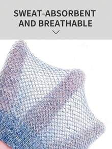 1/5 双男士透气网眼短袜 男士袜子 短袜 短袜 头部印花设计 网眼设计 舒适透气 吸湿排汗 商务休闲风格 适合居家、办公室、户外 适合一年四季穿着 适合健身房 - 彩色 - 查看 2