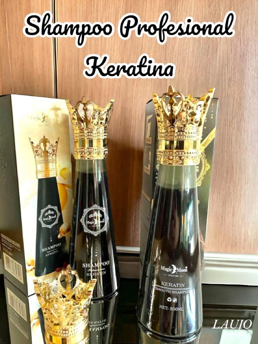 Shampoo profesional con Keratina reestructurante capilar - Negro - Ver 1