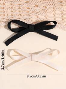 3 件装女童纯色蝴蝶结发夹 可爱罗缎蝴蝶结发夹 粉色蓝色纯色鳄鱼夹 优雅染色丝带蝴蝶结发夹 女童节日派对发夹芭蕾舞发夹 儿童发饰