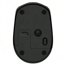 Aigo M33 ABS 无线商务静音鼠标 2.4G连接稳定传输 人体工学设计 黑色 - 黑色 - 查看 7