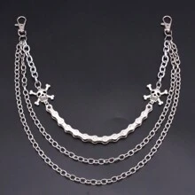 Punk Rock Hip Hop Street Style Double-Layered Metal Skull Waist Chain For Men, Chinese New Year, Valentine's Day Gift And Daily Wear - Multicolor - View 5