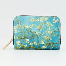 1pc 11-Card Slots Large Capacity Van Gogh Starry Night Convenient Coin Card Holder Wallet Business Card Holder Credit Card Holder For Women Wallet Mini Wallet Purse Wallet Card Wallet