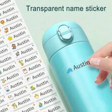 Personalisierter Namens-Stempel für Kleidung - süßes Monster Design, wasserfest und waschbar, perfekt zum Beschriften von T-Shirts, Rucksäcken und anderen persönlichen Gegenständen, einfach zu benutzen, ideales Geschenk für ihn, sie, Freund, Freundin, Familie, Kinder, Mitarbeiter zu Jahrestagen, Geburtstagen, Hochzeiten, Weihnachten, Herbst, Schule, Büro/Geschäft, Schulanfang