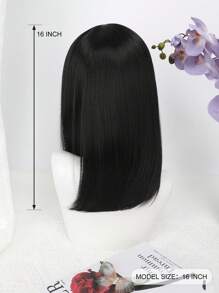 16 英寸合成动漫/角色扮演假发，彩色长刘海，齐肩剪裁，适合各种服装风格和场合