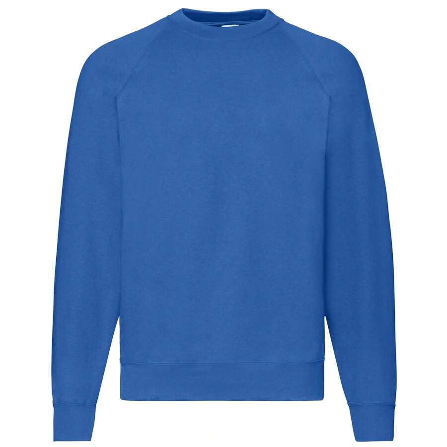 Fruit of the Loom Mens Classic 80/20 Raglan Sweatshirt (Royal Blue) - Xanh đậm - Xem 1