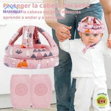 Baby Safety Caps & Knee Pads - Little Girl - View 3