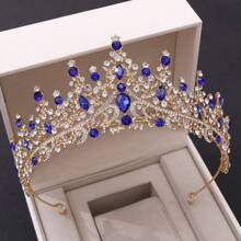 Bride Wedding Hair Crown Tiara T107 - Màu xanh lam - Xem 1