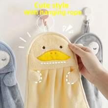 3PCS Small Cute Cartoon Microfiber Towel-Soft, Absorbent, Quick-Drying, Multifunctional, Easy To Hang-A Must In Modern Bathrooms, Kitchens, Living Rooms And Toilets
