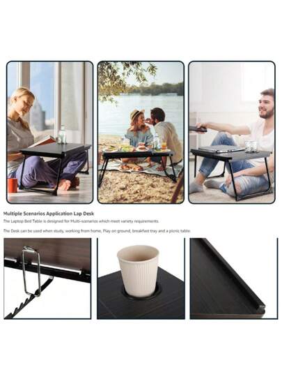 Foldable Multifunctional Laptop Desk, Office, Bed, Dorm, Student Study, Table, Window Sill view 5