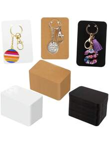 10/50/100pcs Gift Packaging Earring Card, Jewelry Display Cards, Keychain Cards - Multicolor - View 9