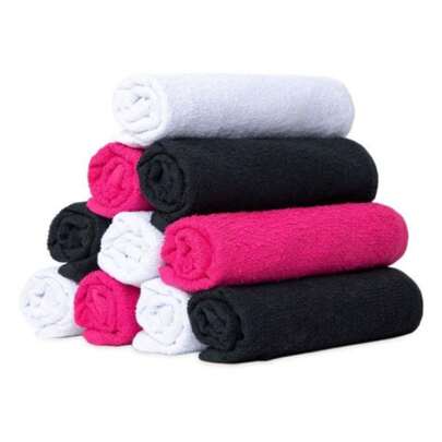 Kit 3 Toalha de Rosto Para Salão de Beleza Lavabo Manicure Pedicure Felpuda Algodão Atacado