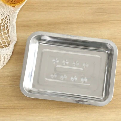 CASAMAX WL Charola de Acero Inoxidable 26*19*4.5 cm