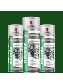 Kit 3LT Desengripante Anticorrosivo Spray Lubrificante Etaniz 300ml