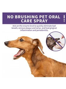 1pc Pet Teeth Cleaning Spray, Dogs Cats Oral Cleaning Breath Freshening Deodorizing Deodorizing Cleaning(Product Packaging New And Old Models Random Delivery Thank You For Your Understanding!)