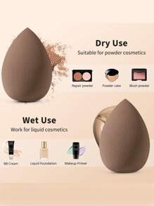 50pcs Makeup Brush Set Includes 25 Makeup Brushes (Powder Brush, Blush Brush, Highlighter Brush, Eyeshadow Brush, Eyelash Brush, Eyeliner Brush, Contour Brush), 6 Makeup Sponges, 6 Triangle Makeup Sponges, 1 Makeup Headband, 2 Wrist Bands, 3 Finger Makeup Sponges, 3 Mini Makeup Sponges, 1 Makeup Blender - Multicolor - View 2