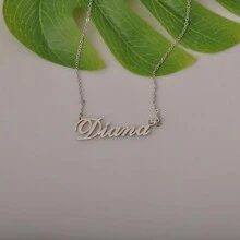 AOLOSHOW 1 pieza de collar personalizado con nombre para su mejor amigo cercano como regalo de Navidad para papá, Daisy, Dakota, Dana, Dani, Daniel, Daniela, Daniella, Danielle, Darius, David, Debbie, Deborah, Delaney, Delilah, Denise, Desiree, Destiny, Devin, Diana, Diane, Dominic, Dustin, Dylan - longitud de la cadena 16"+2" - Ver 8