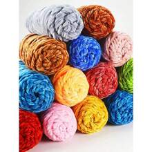 TRIXY 1 Roll 100g Crochet Yarn DIY Plush Yarn Soft Chenille Amigurumi Velvet Knitting Sewing DIY Material For Scarf/Sweater/Doll 100% Polyester Velvet Yarn Accessories - View 12