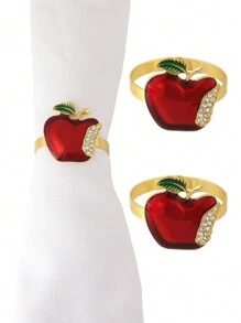 2/4 Stück Servietten Ringe in Weihnachtsdesign, Tischdekoration Weihnachten Servietten Clips, Weihnachtskränze, Äpfel, Hirschköpfe, Weihnachtsblumen, Schleifen Servietten Ringe, Heimdekoration, Weihnachts-Dekoration, Party Zubehör